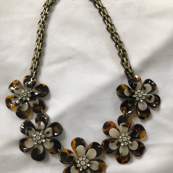 Tortoise flower Baublebar Necklace - Picture 1 of 6